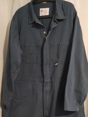 Big Bill Men's Industrial Work Coverall, Navy Blue